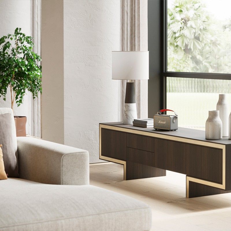 Gold coffee table Laskasas