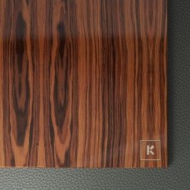 Use to santos rosewood veneer glossy