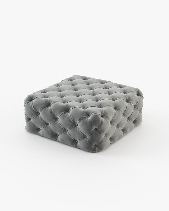 Square Bur Pouf Square Bur Pouf