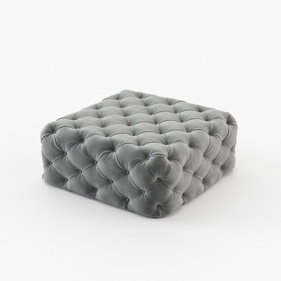 Square Bur Pouf