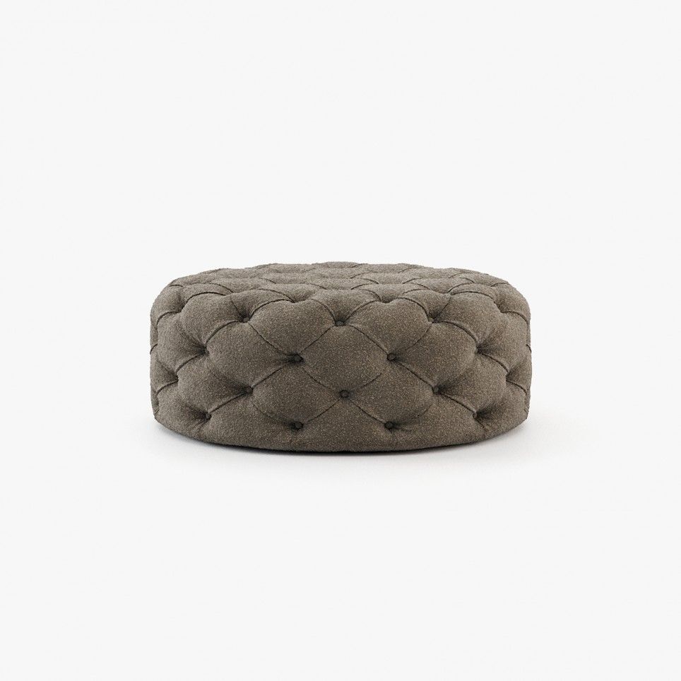Round Bur Pouf Round Bur Pouf