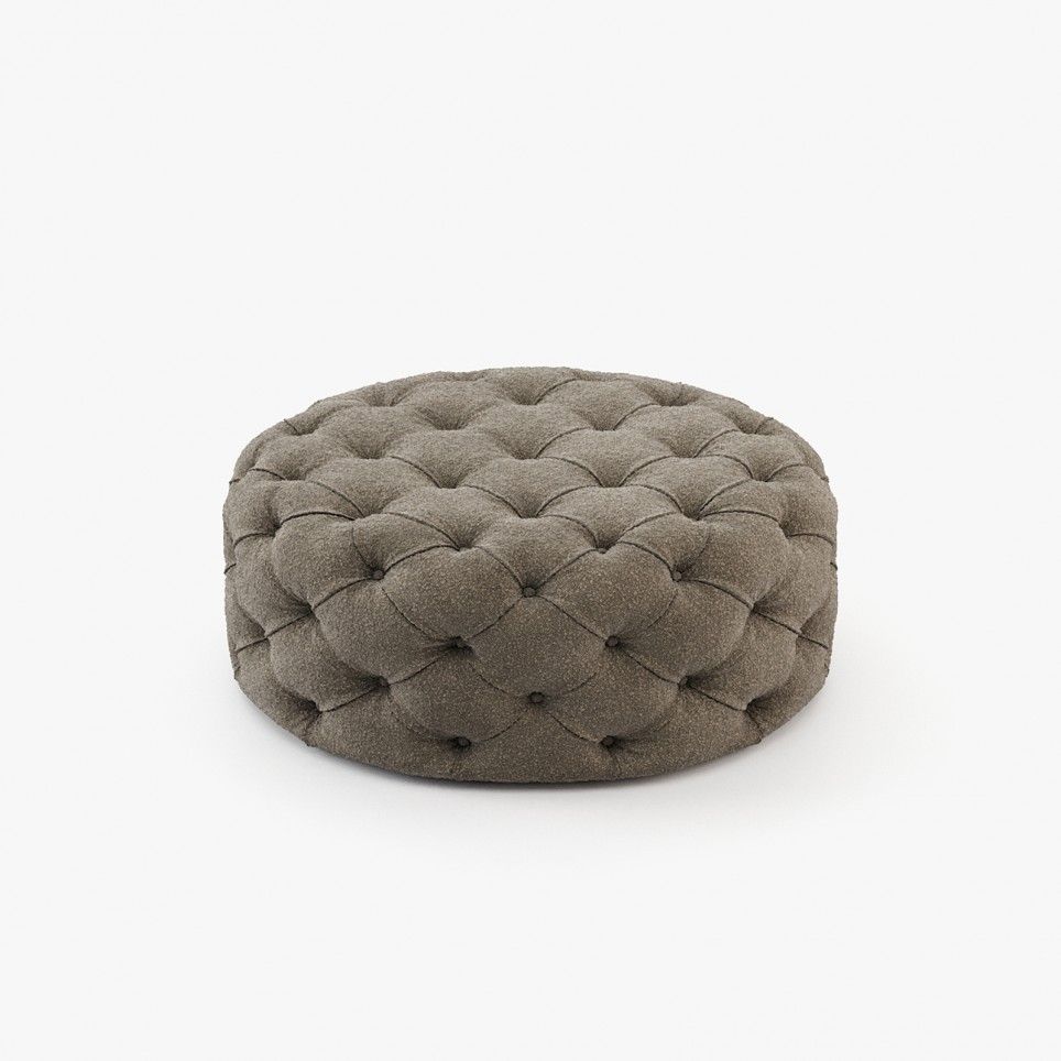 Round Bur Pouf Round Bur Pouf
