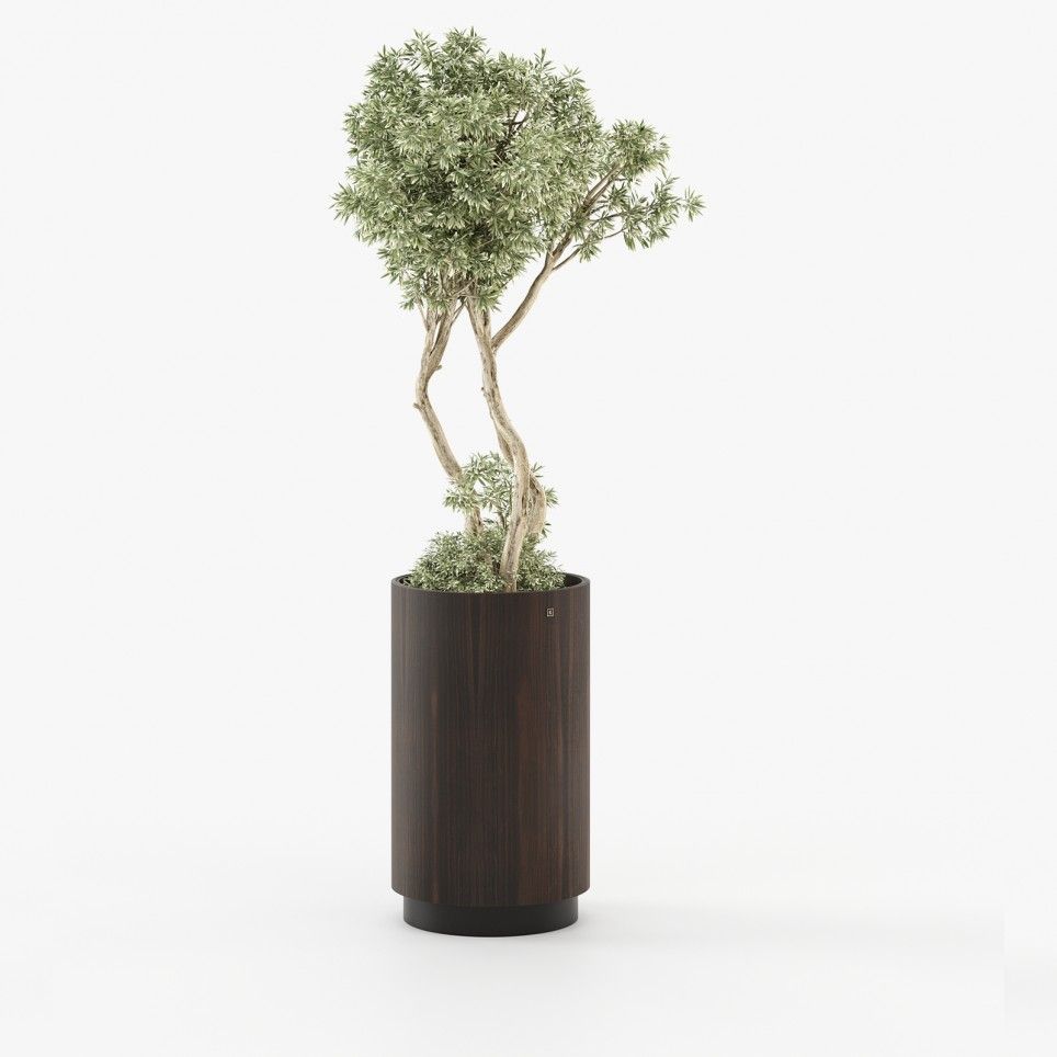 Gold Tall Flower Pot