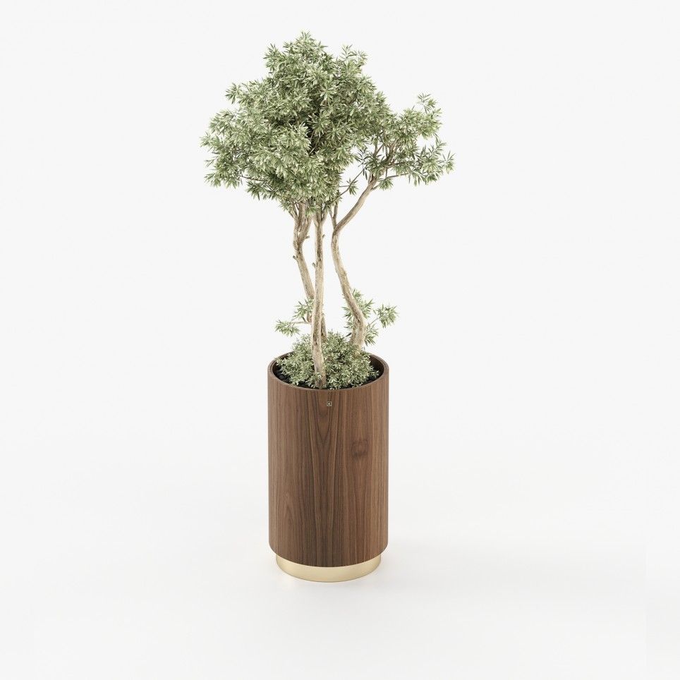 Gold Tall Flower Pot Gold Tall Flower Pot