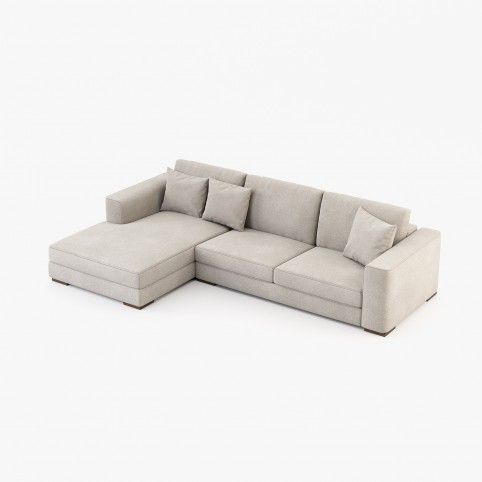Grey Sofa with Chaise Longue