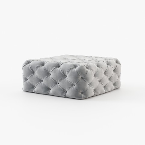 Square Bur Pouf
