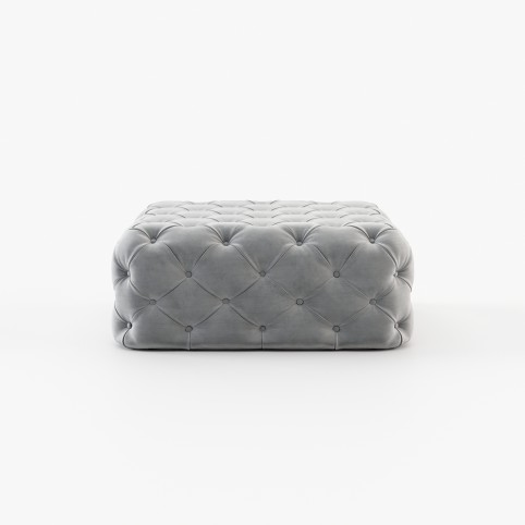 Square Bur Pouf