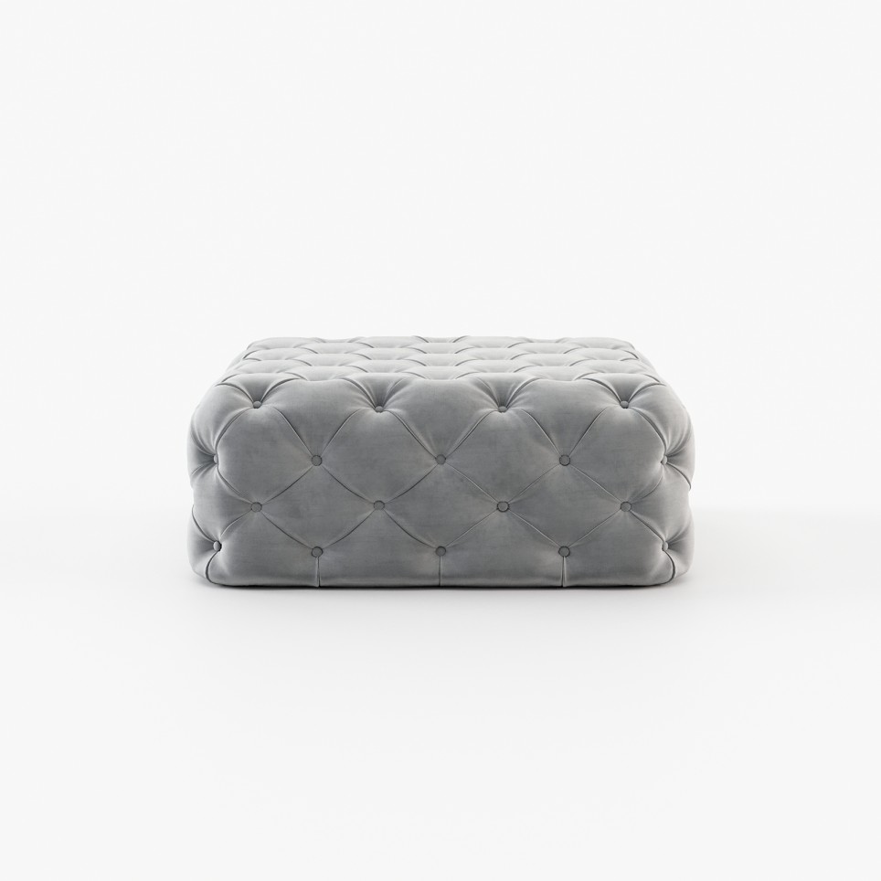 Square Bur Pouf Square Bur Pouf
