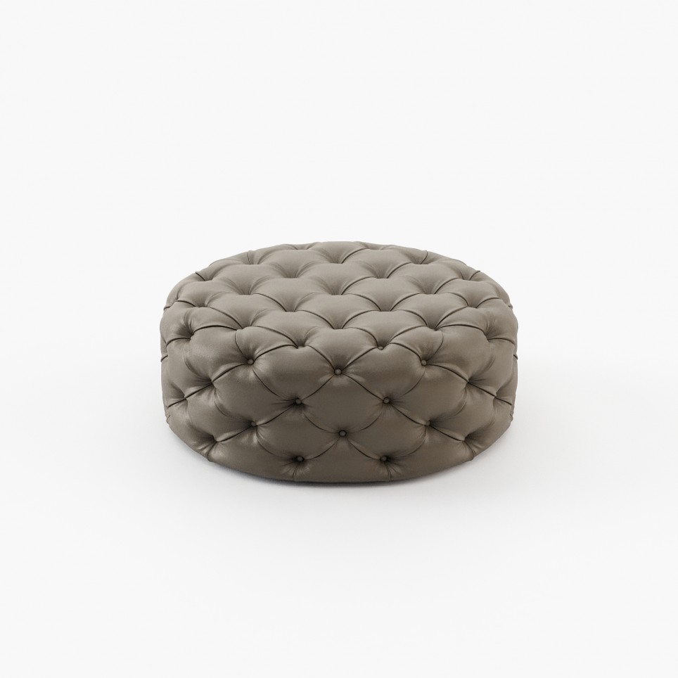 Round Bur Pouf Round Bur Pouf