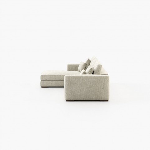 Grey Sofa with Chaise Longue