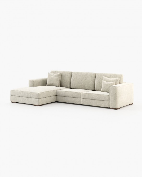 Sof Grey Com Chaise