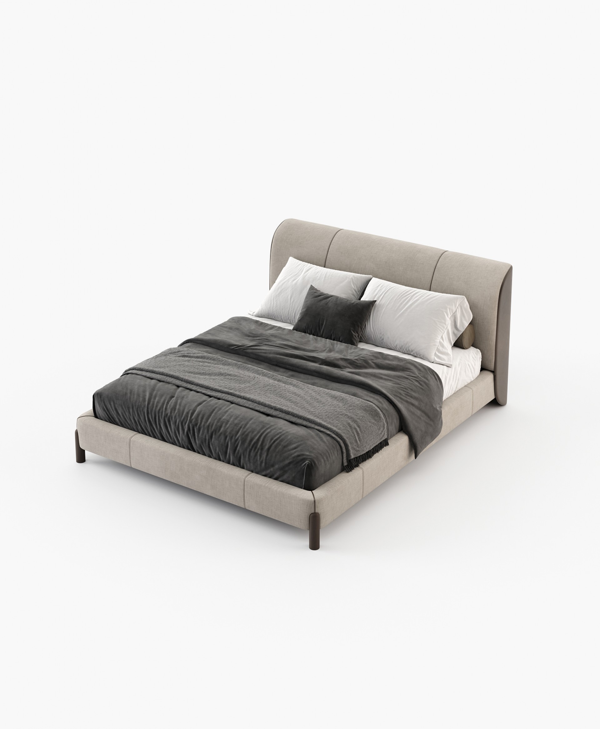 Gray Bed