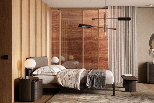 Beds and Bedside Tables That Speak the Same Language