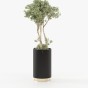 Gold Tall Flower Pot Gold Tall Flower Pot