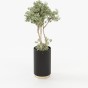 Gold Tall Flower Pot Gold Tall Flower Pot