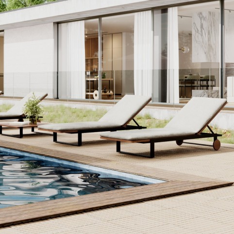 Salim Outdoor Sun Lounger